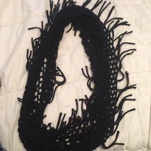 Black crochet infinity scarf!